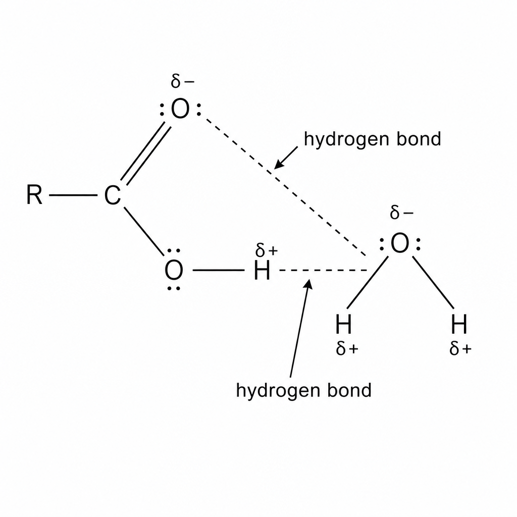 Hydrogen bonding diagram