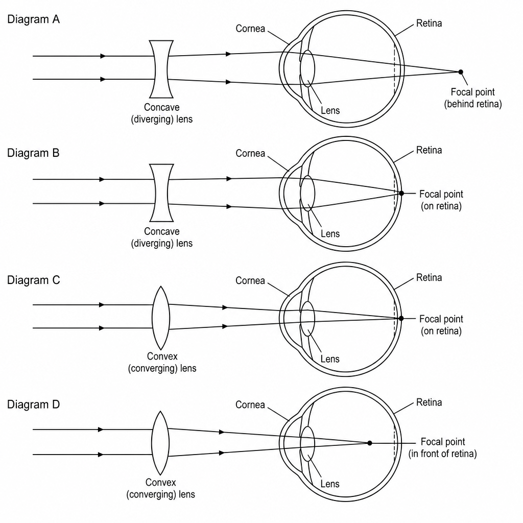 Eye correction diagrams