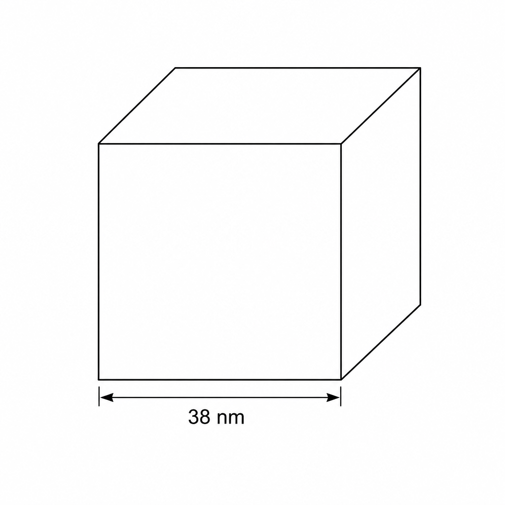 A zinc oxide nanoparticle cube
