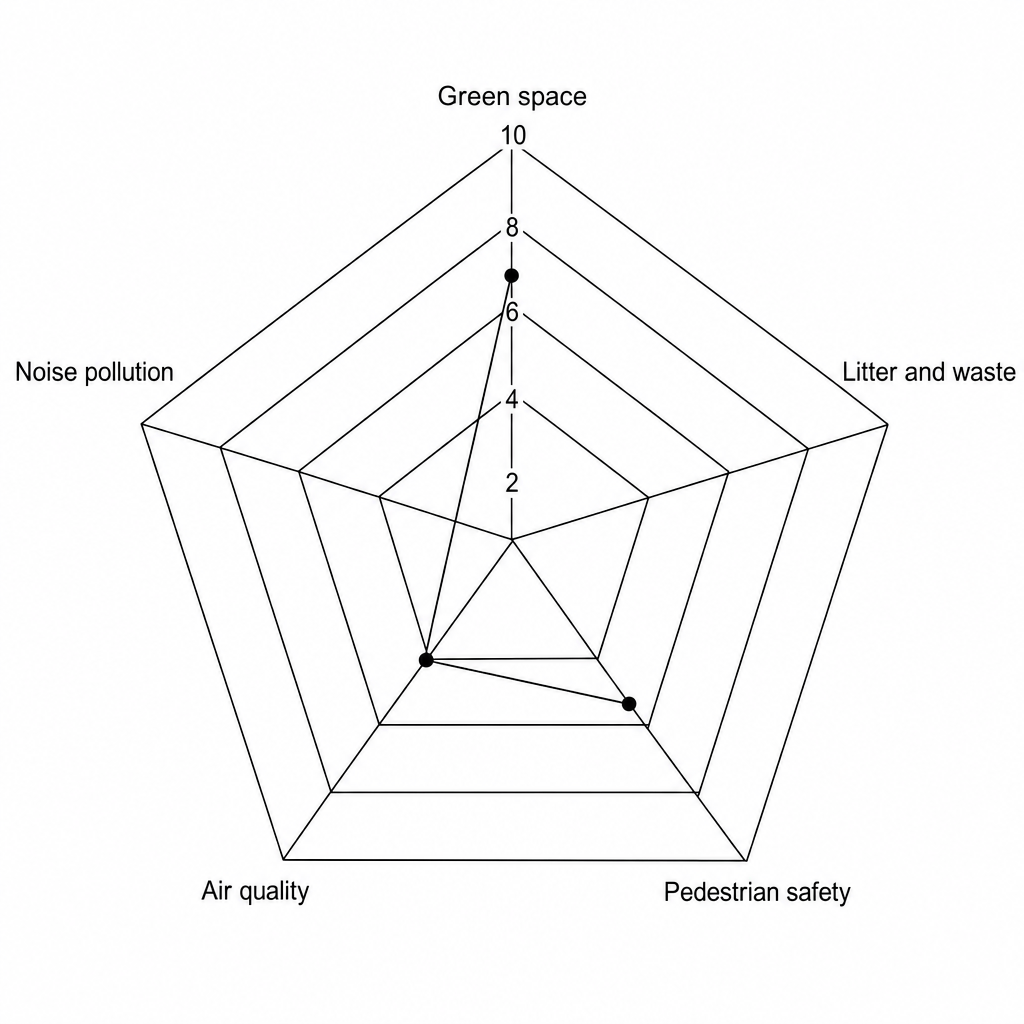 Figure 5: Radial diagram of Environmental Quality Survey
