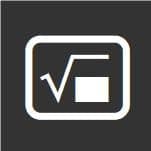 Calculator buttons square root