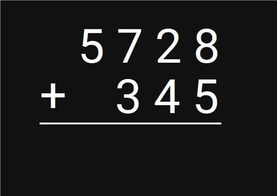 column addition