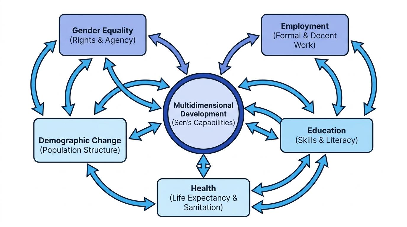 Mind map of development aspects