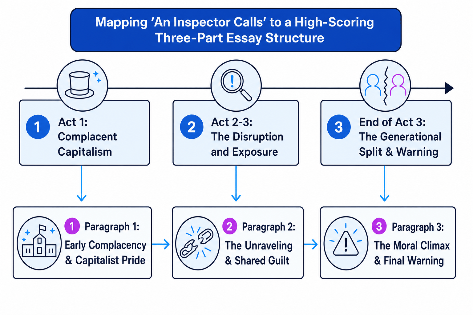 Mapping 'An Inspector Calls' to a High-Scoring Three-Part Essay Structure