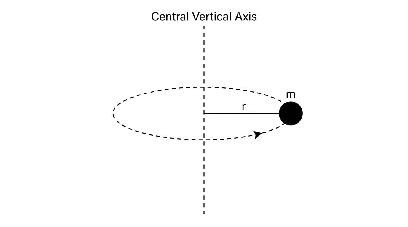 Point mass rotating around an axis