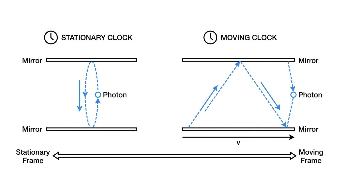 Light clock thought experiment