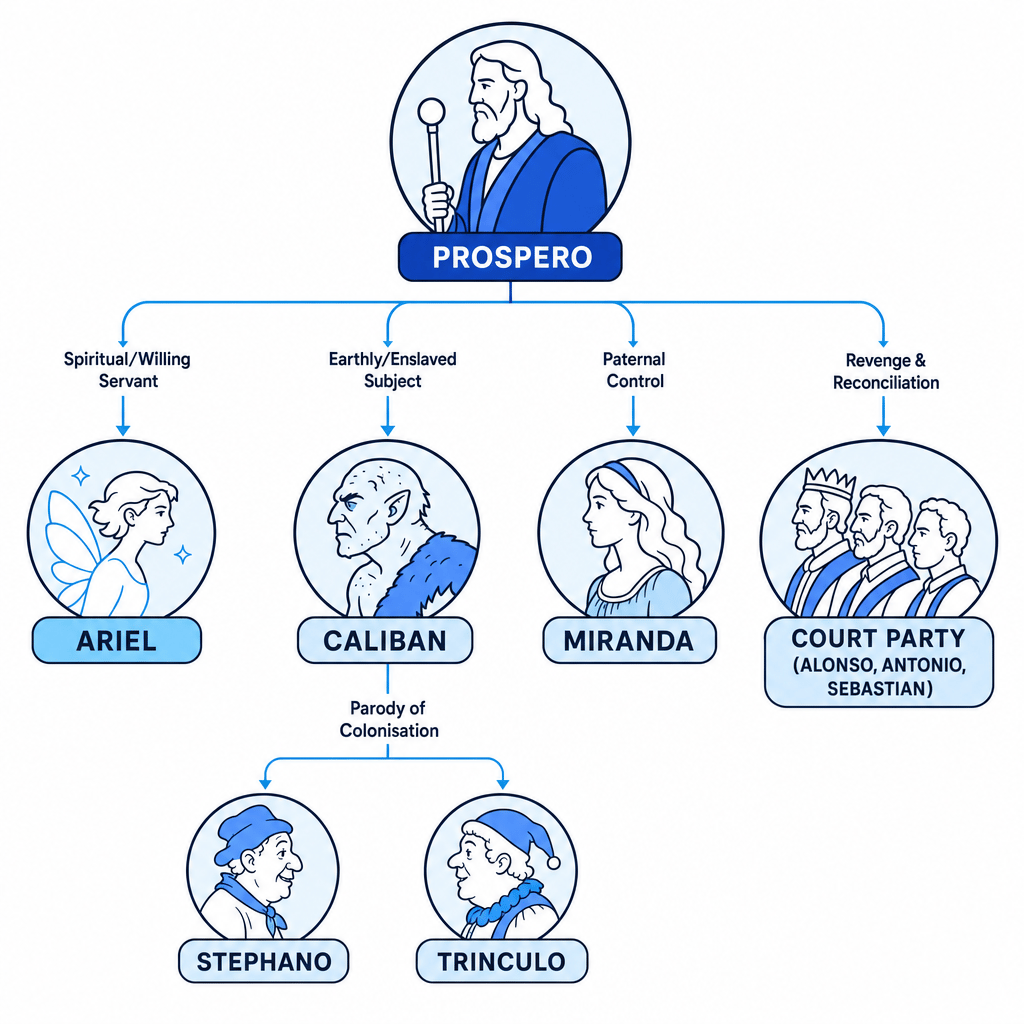 The Tempest Character Map