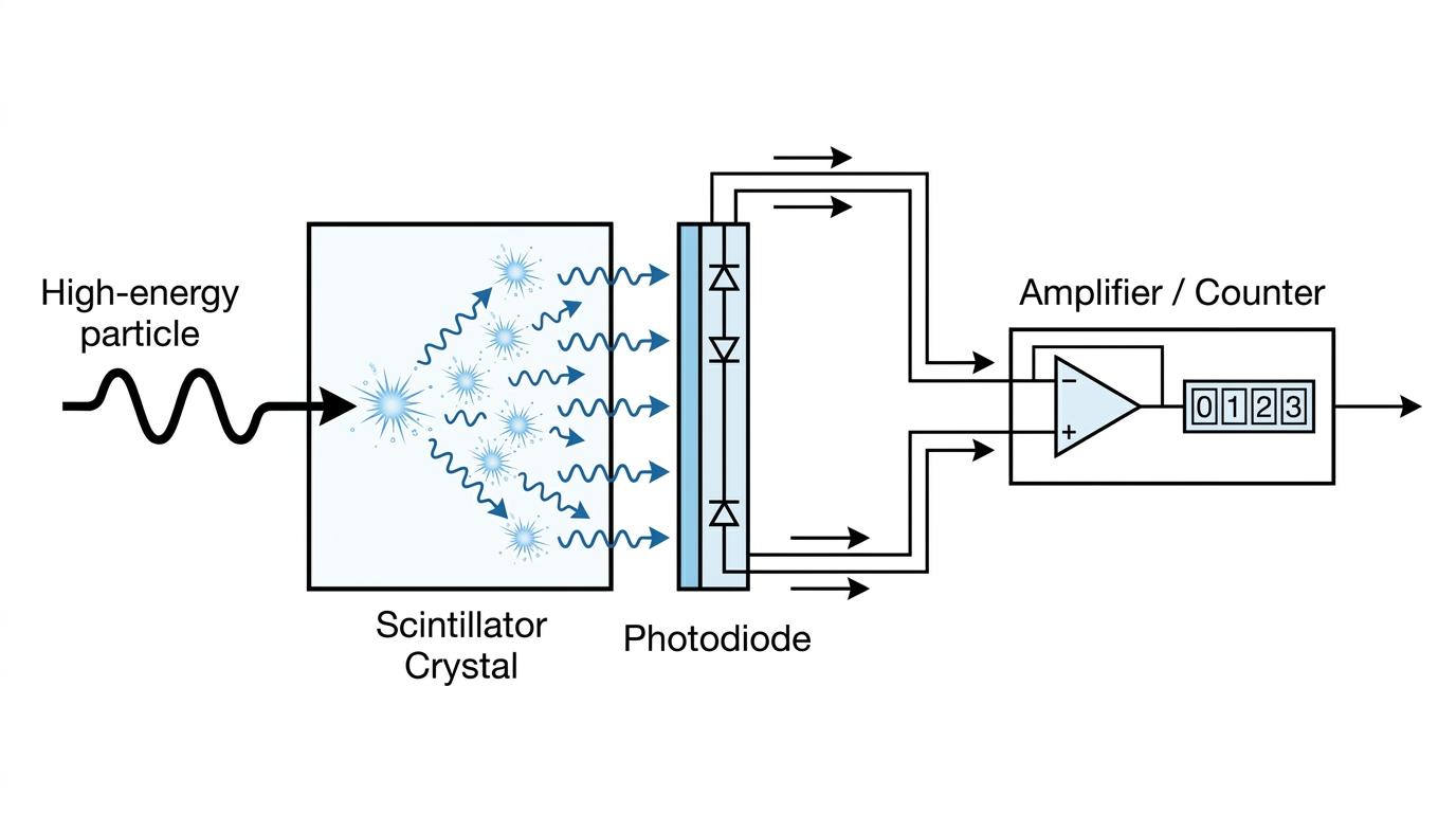 Scintillator and Photodiode Setup