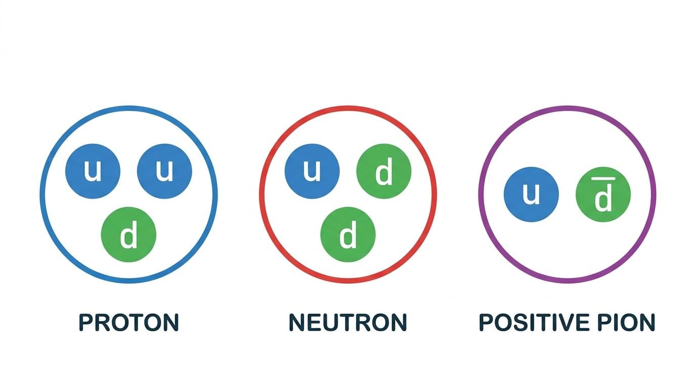Quark compositions of hadrons