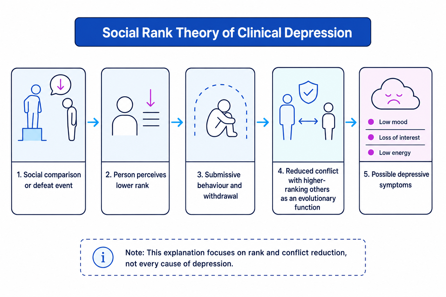 Social rank theory flow diagram