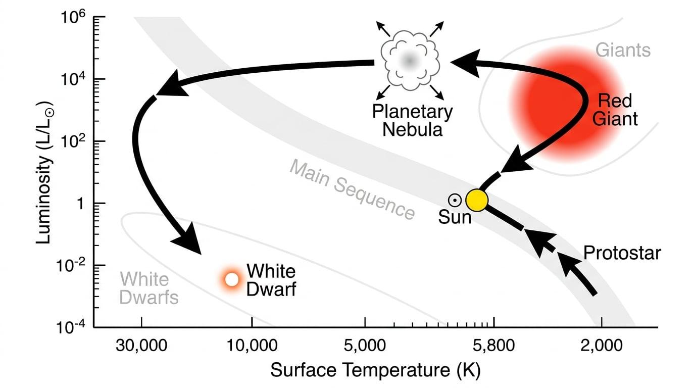 Sun evolutionary track