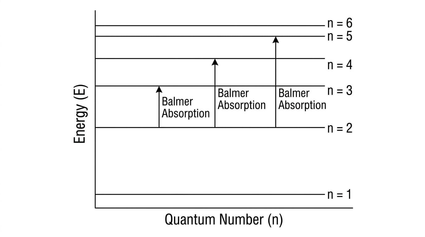 Hydrogen Balmer Series Diagram