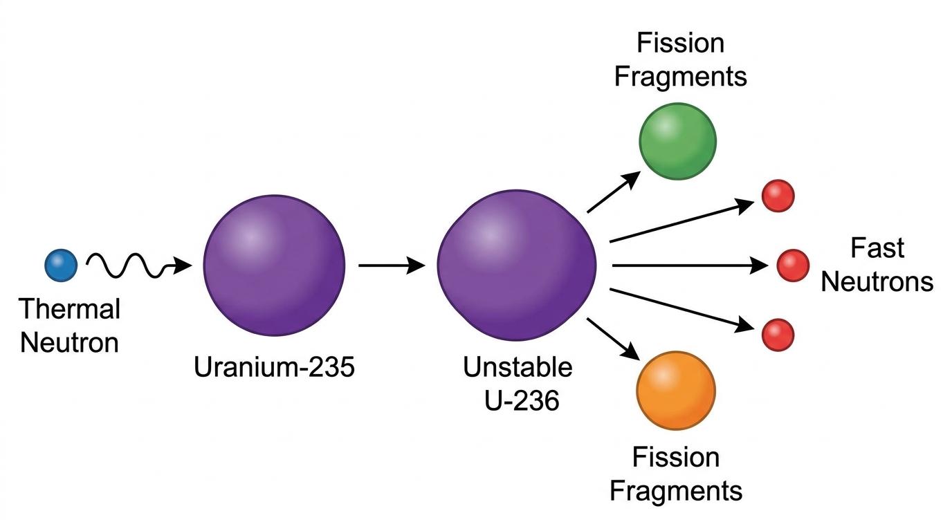 Induced fission of Uranium-235