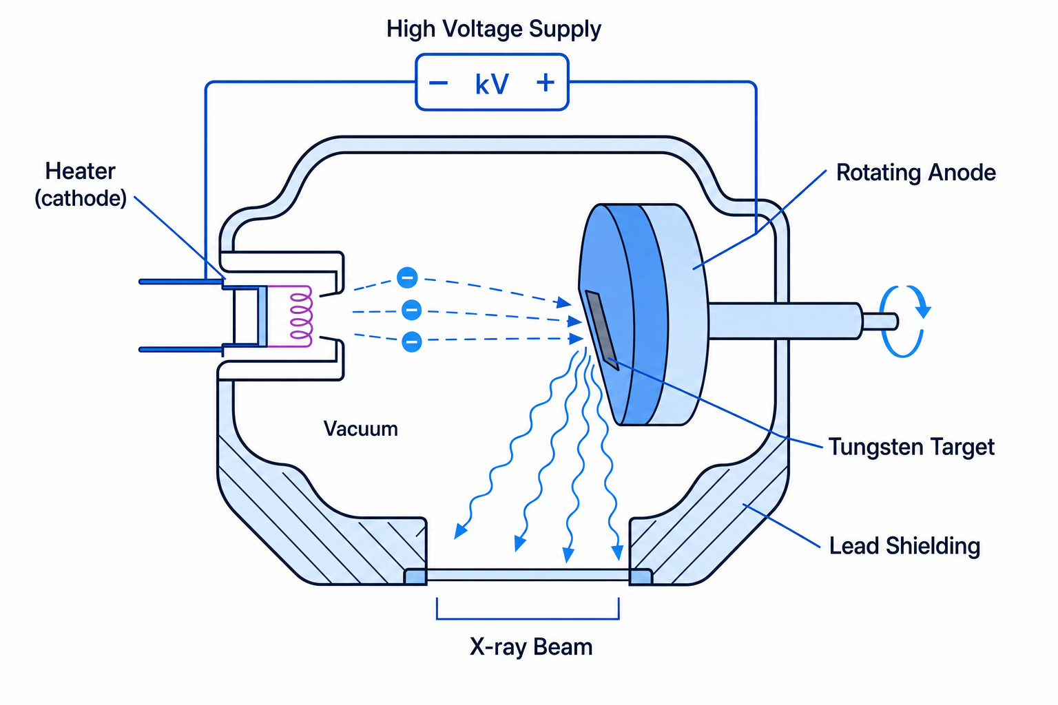 X-ray tube schematic