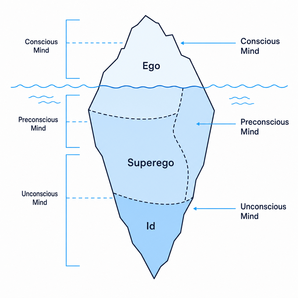 Freud's Iceberg Metaphor of the Mind
