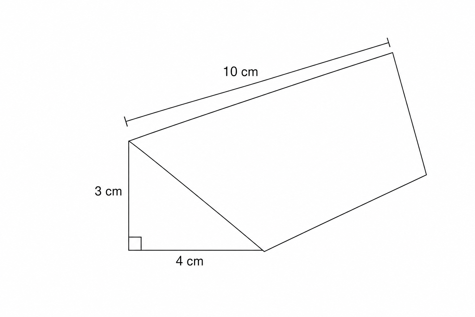Diagram of a triangular prism.