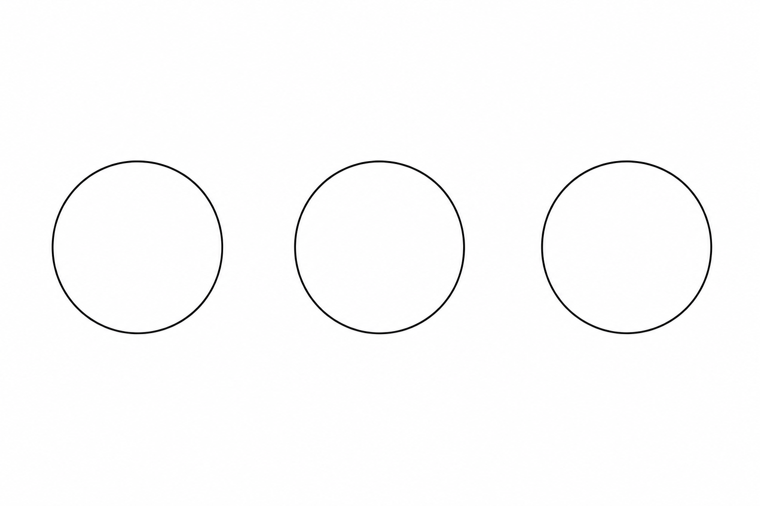 3 circles
