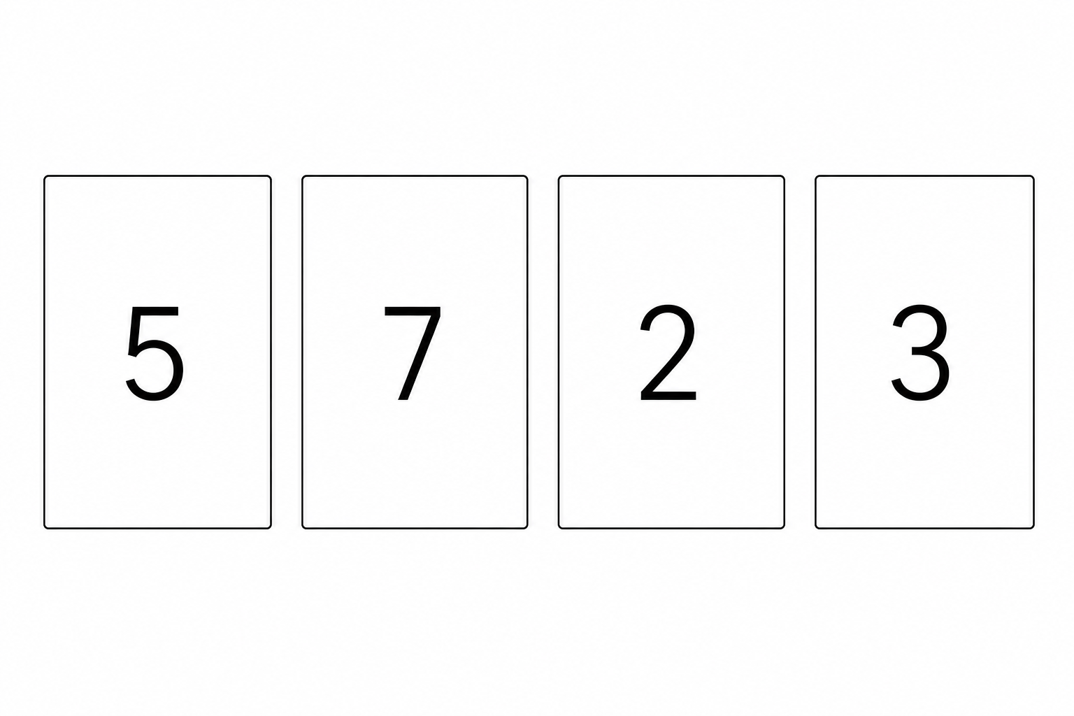 5, 7, 2, 3