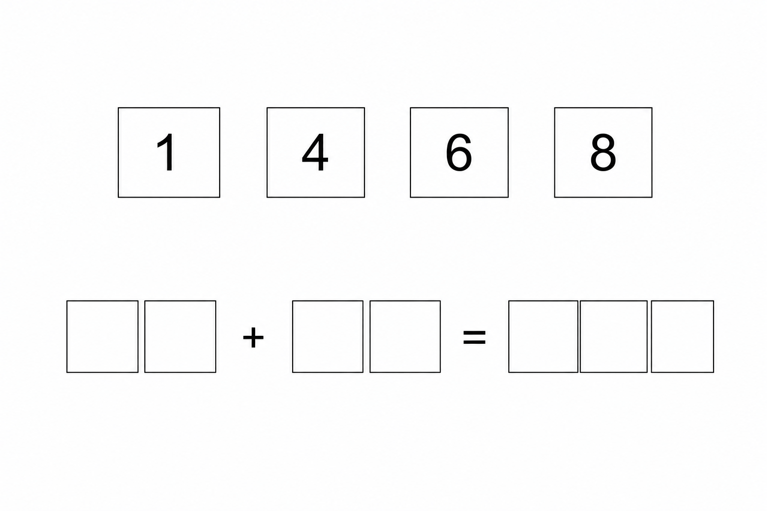 1, 4, 6, 8