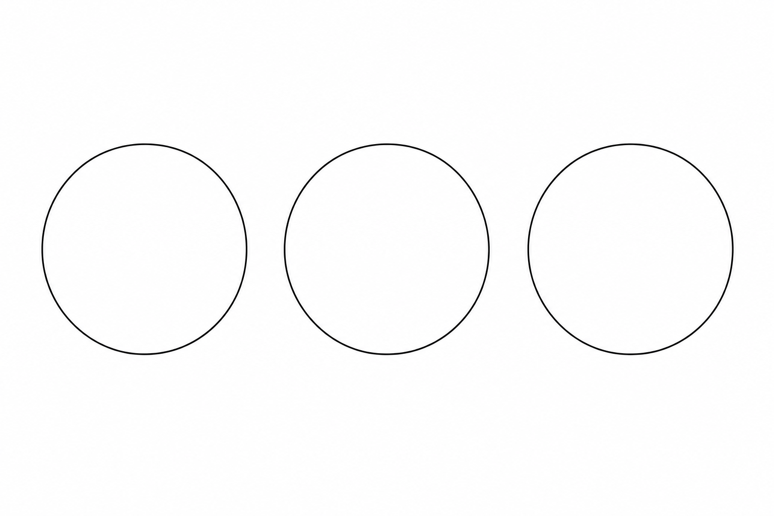 3 circles