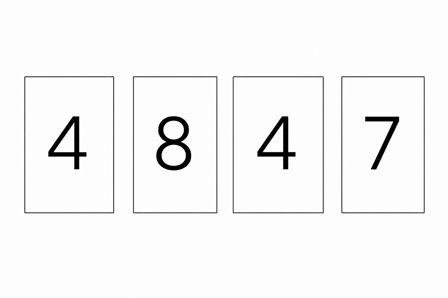 4, 8, 4, 7