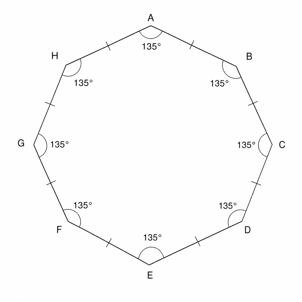 A regular octagon.
