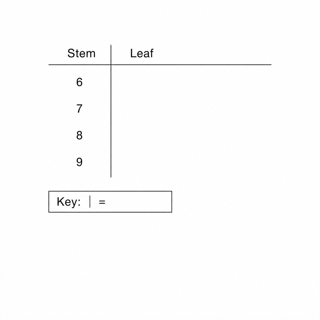 Blank stem and leaf diagram template