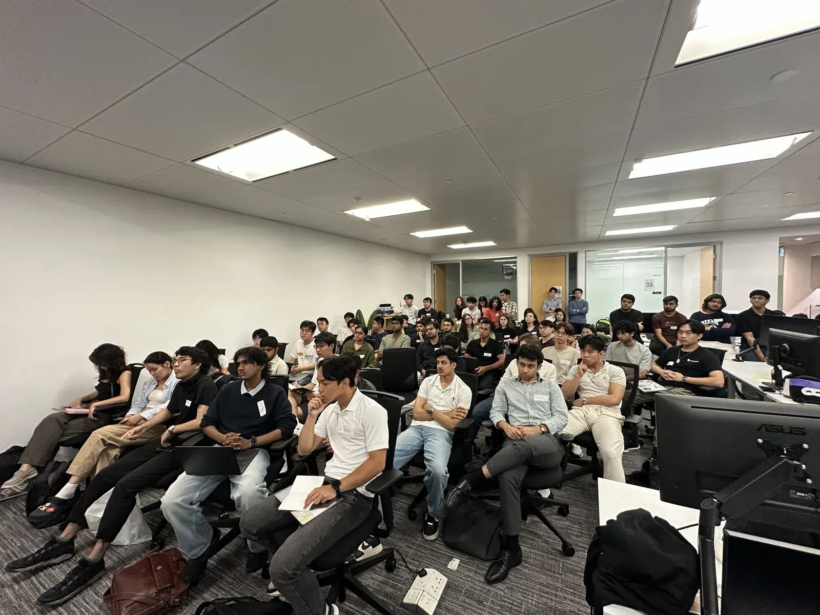 Students meeting at an ambassador community event