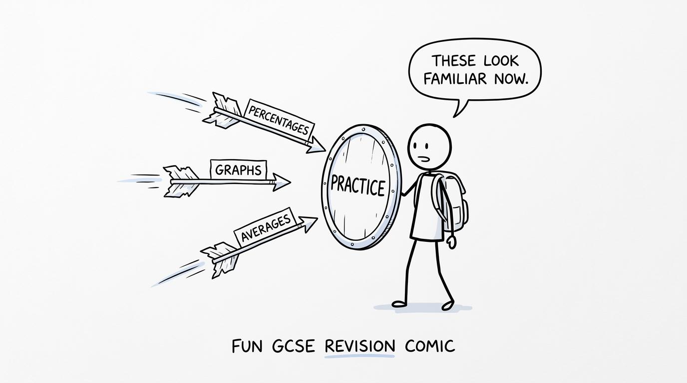 A student uses practice as a shield against familiar exam topics