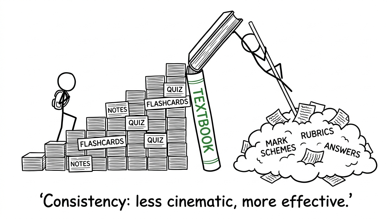 Small consistent revision steps beat one dramatic leap