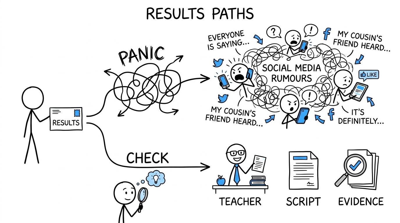 The calm evidence path avoids the social-media panic loop