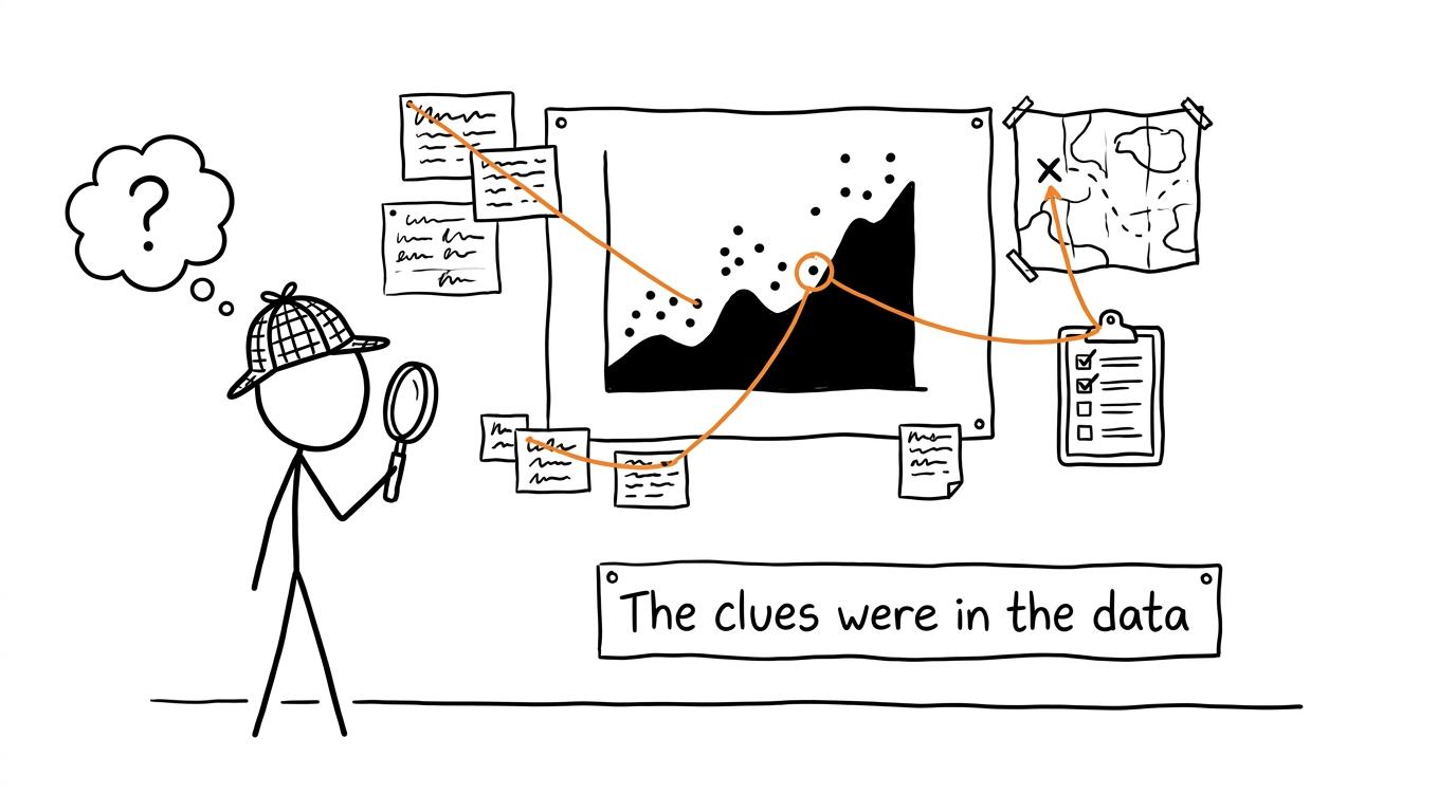 A student detective finds clues in geographical data