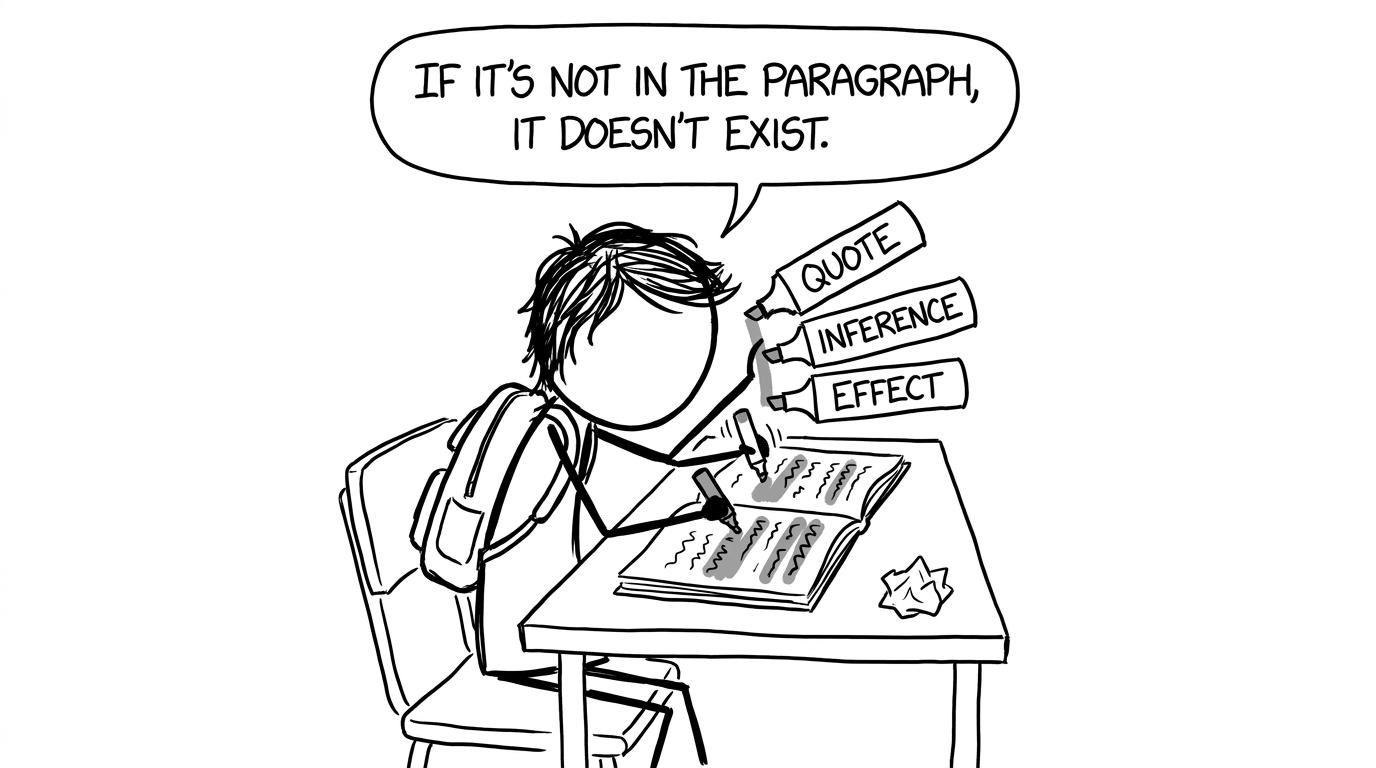If it’s not in the paragraph, it doesn’t exist.