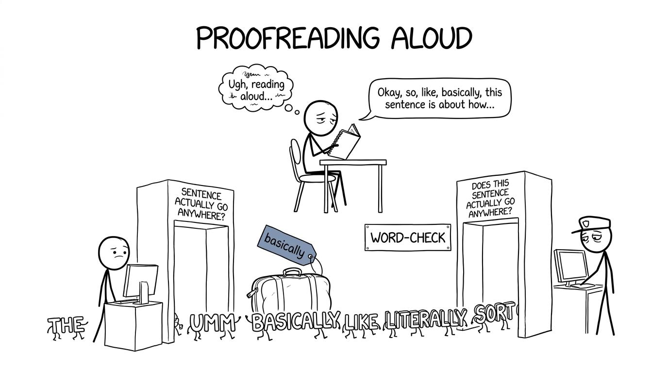 A student sends sketchbook words through an imaginary clarity scanner