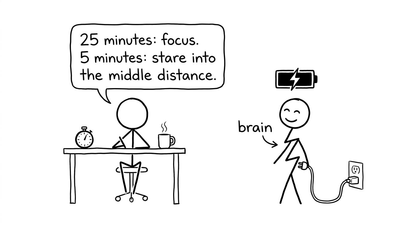 Focus, then tea, then existential staring