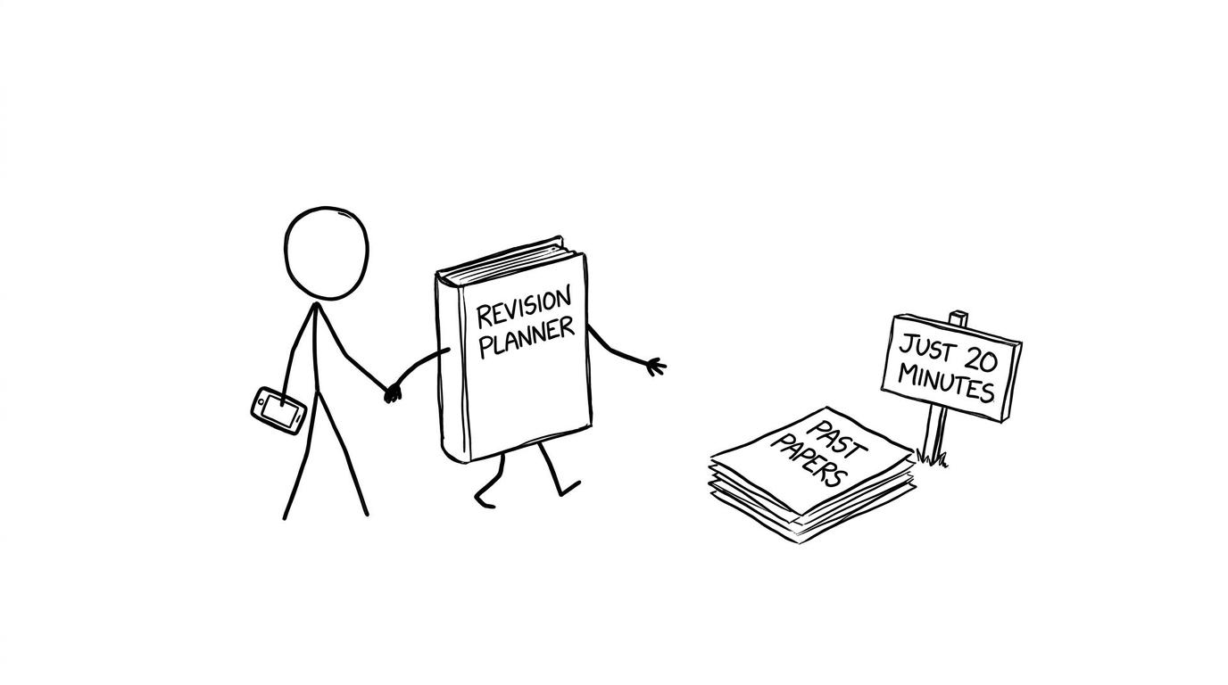 Revision planner guides student away from doom-scrolling