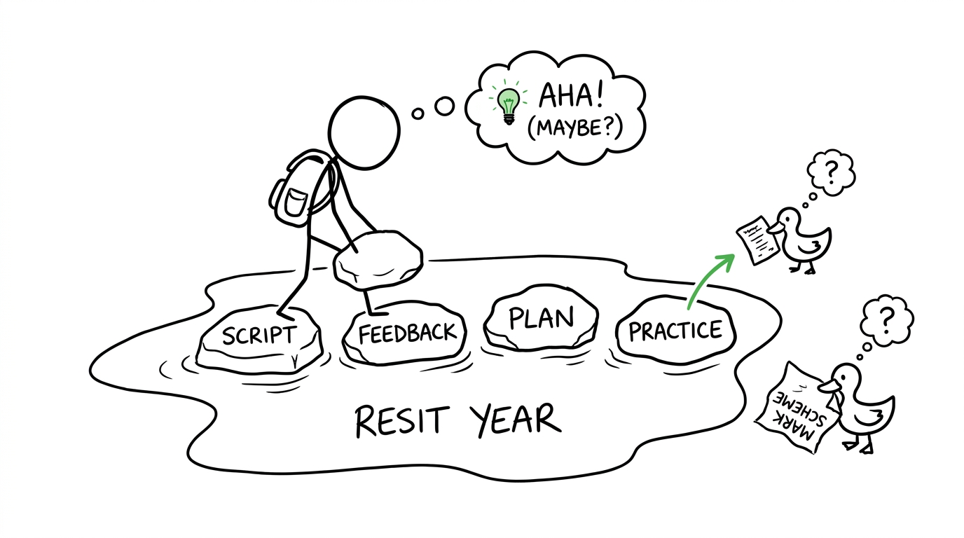 A student builds a practical path through a resit year
