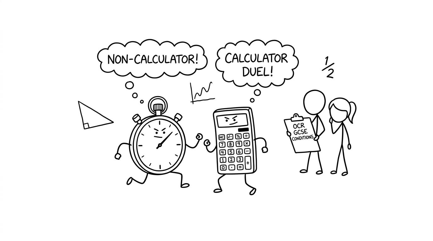 Stopwatch vs calculator duel