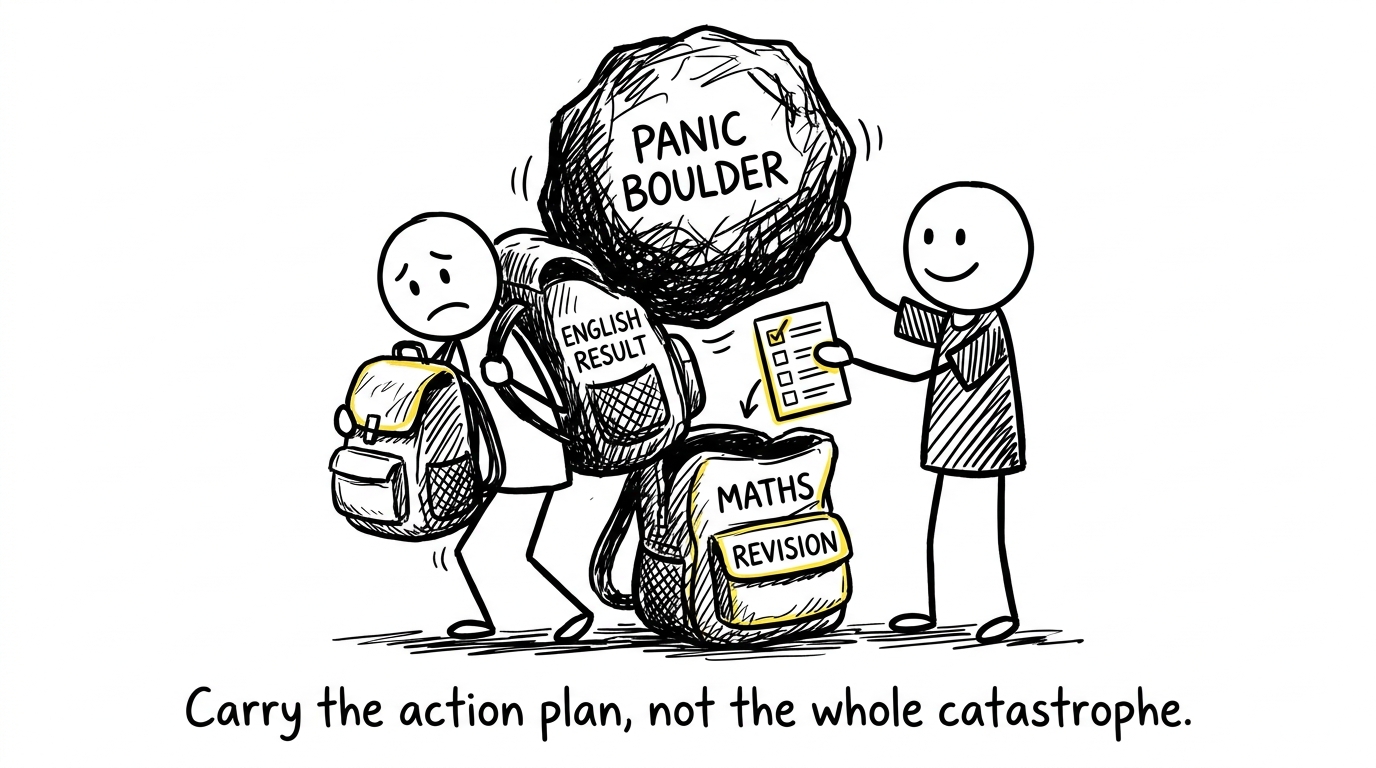 A student replaces the weight of panic with a manageable checklist
