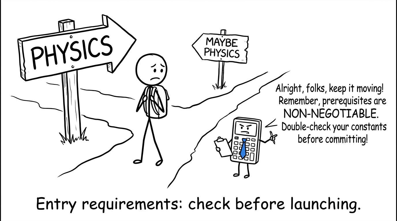 A student checks the route towards sixth-form Physics