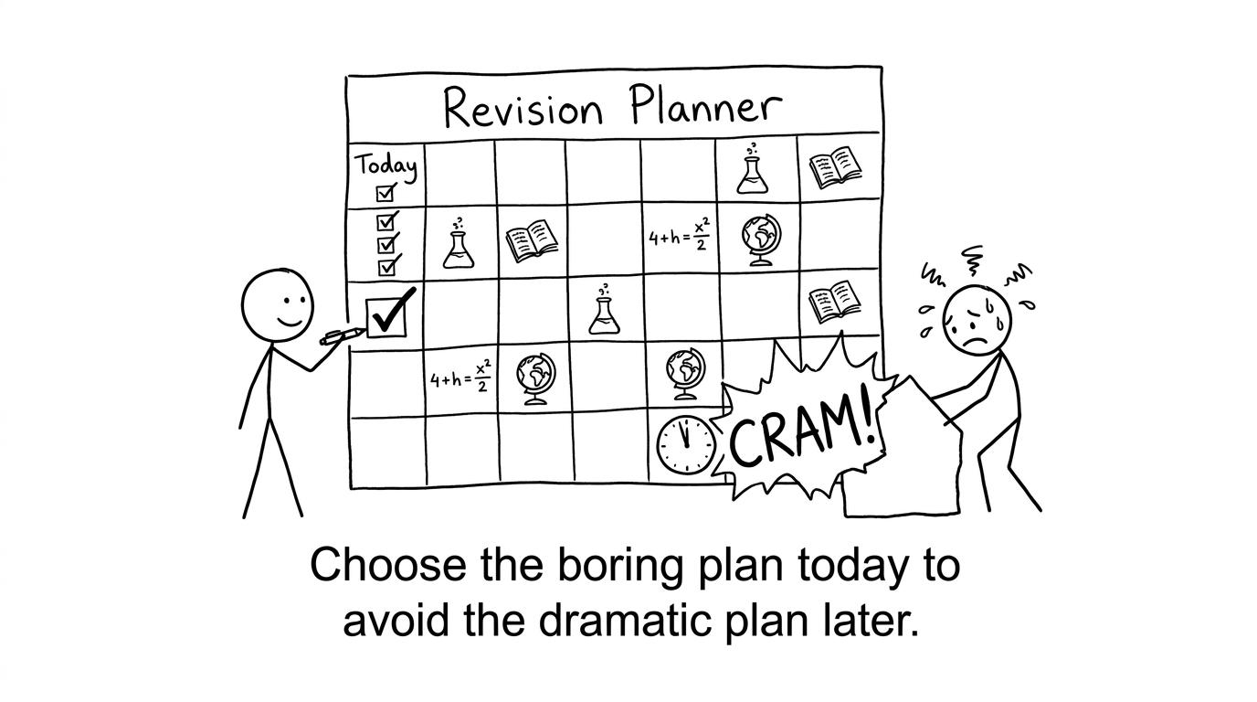 A revision planner beats last-minute drama