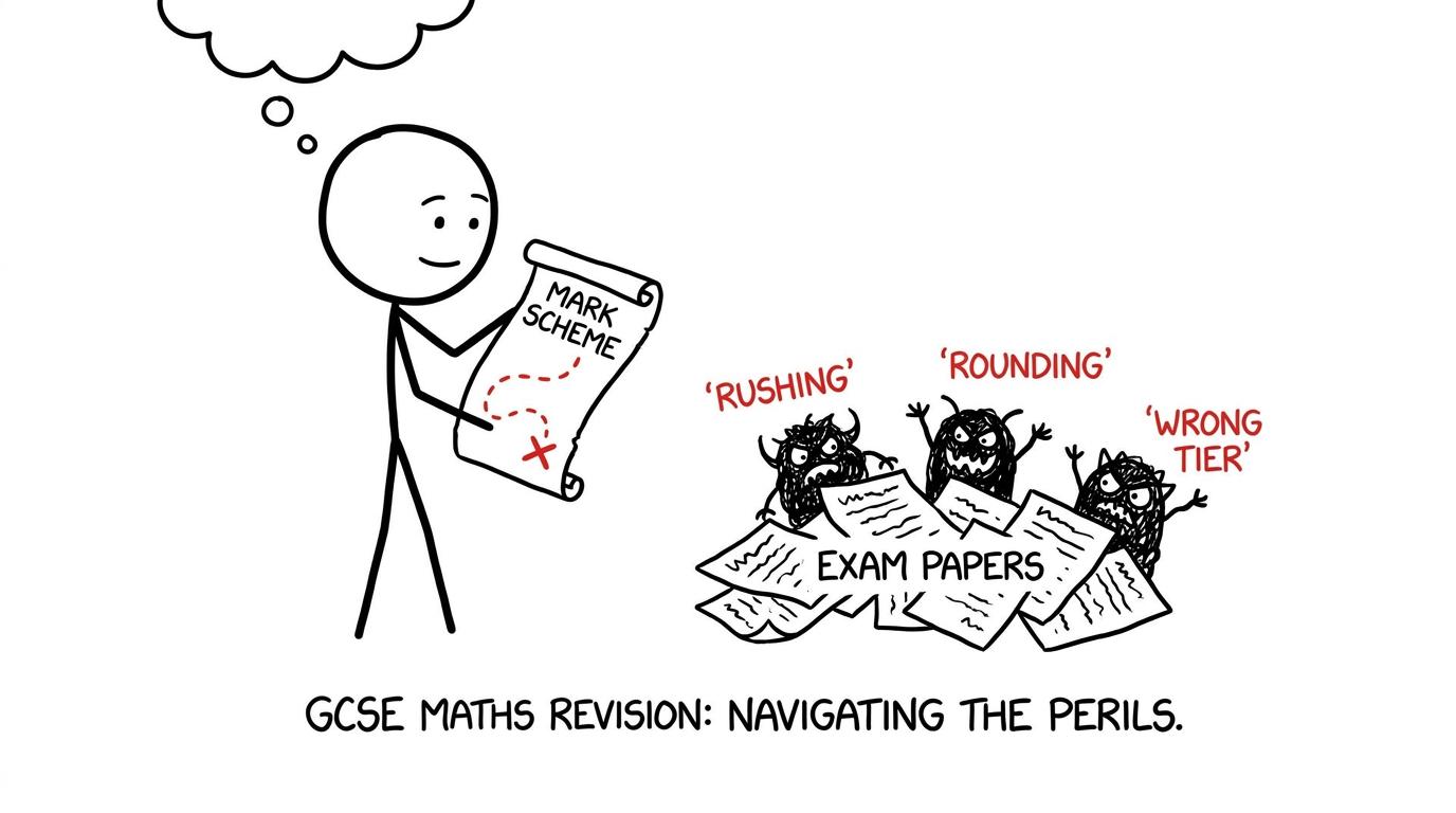 A mark scheme becomes a treasure map past common exam mistakes
