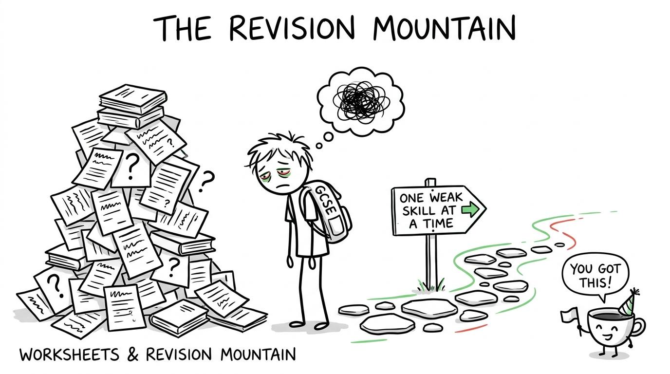 A sensible revision path avoids the mountain of worksheets