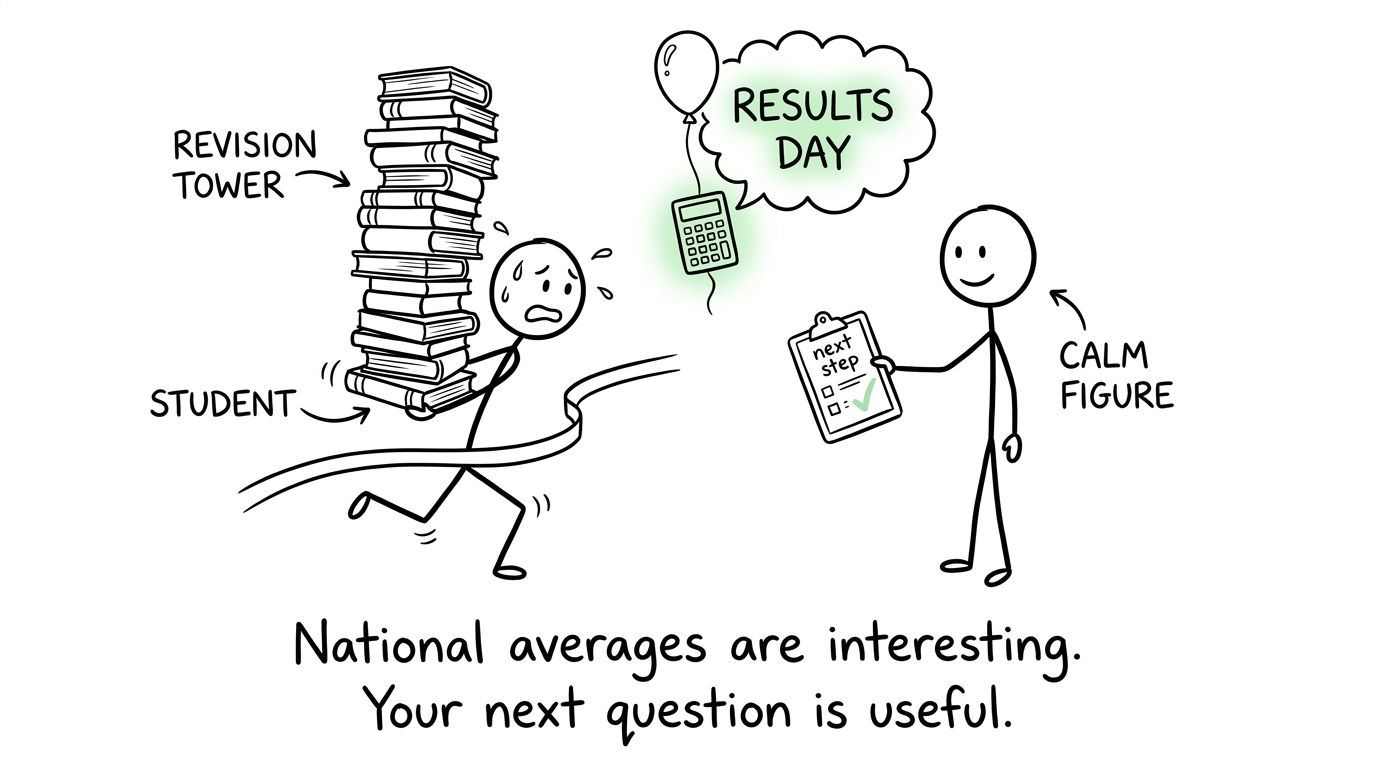 A student discovers that one useful next step beats staring at national averages