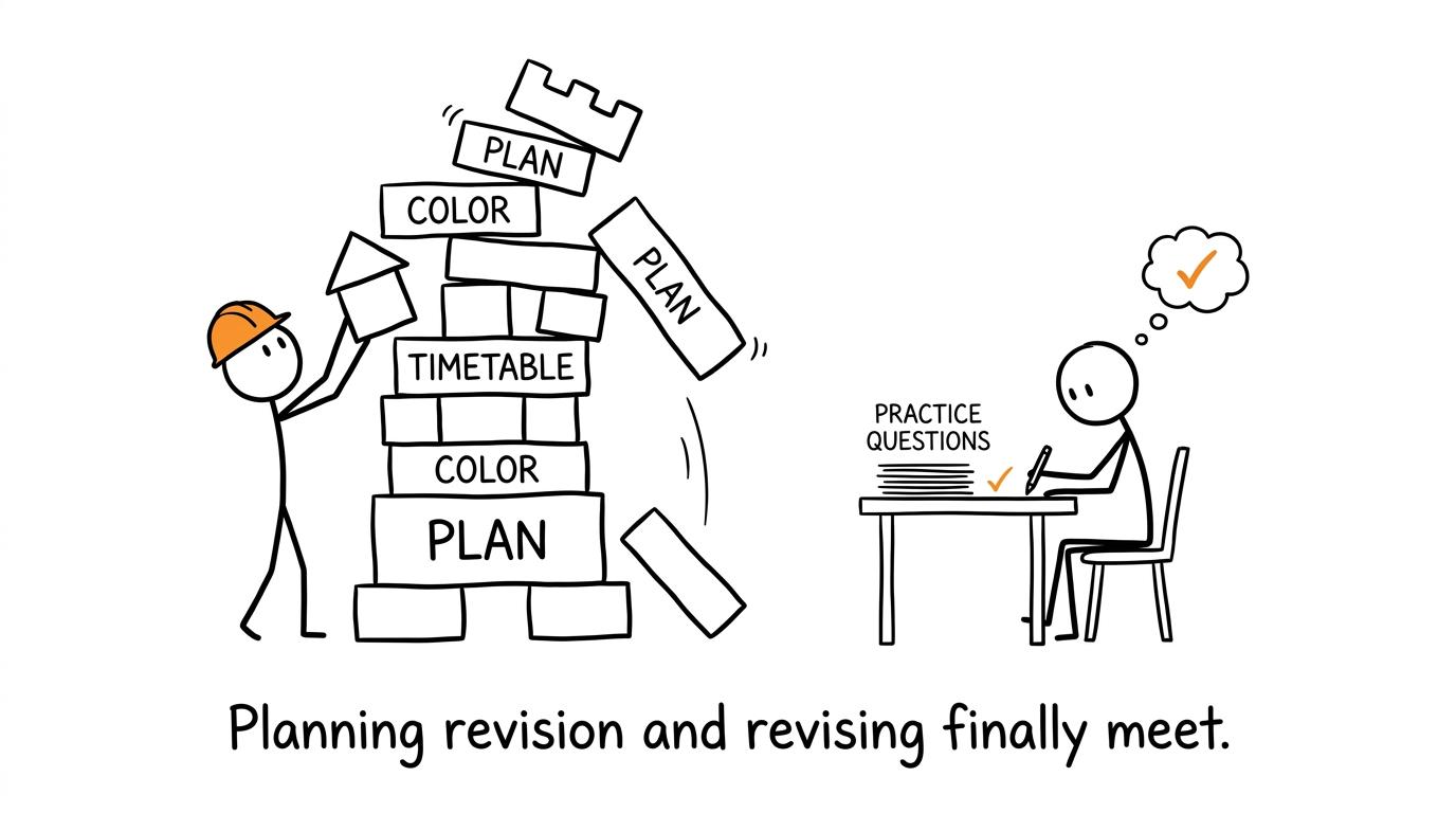 The difference between building a timetable and doing revision
