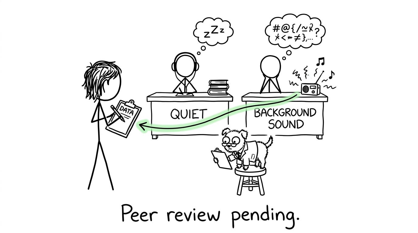 A student conducting a highly serious home revision experiment