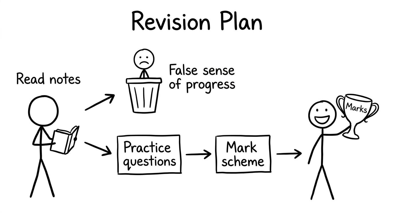 Flowchart of revision that avoids fake progress
