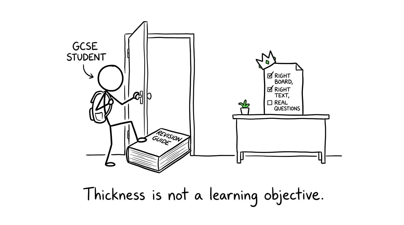 A slim checklist defeats an enormous revision guide in a contest of usefulness
