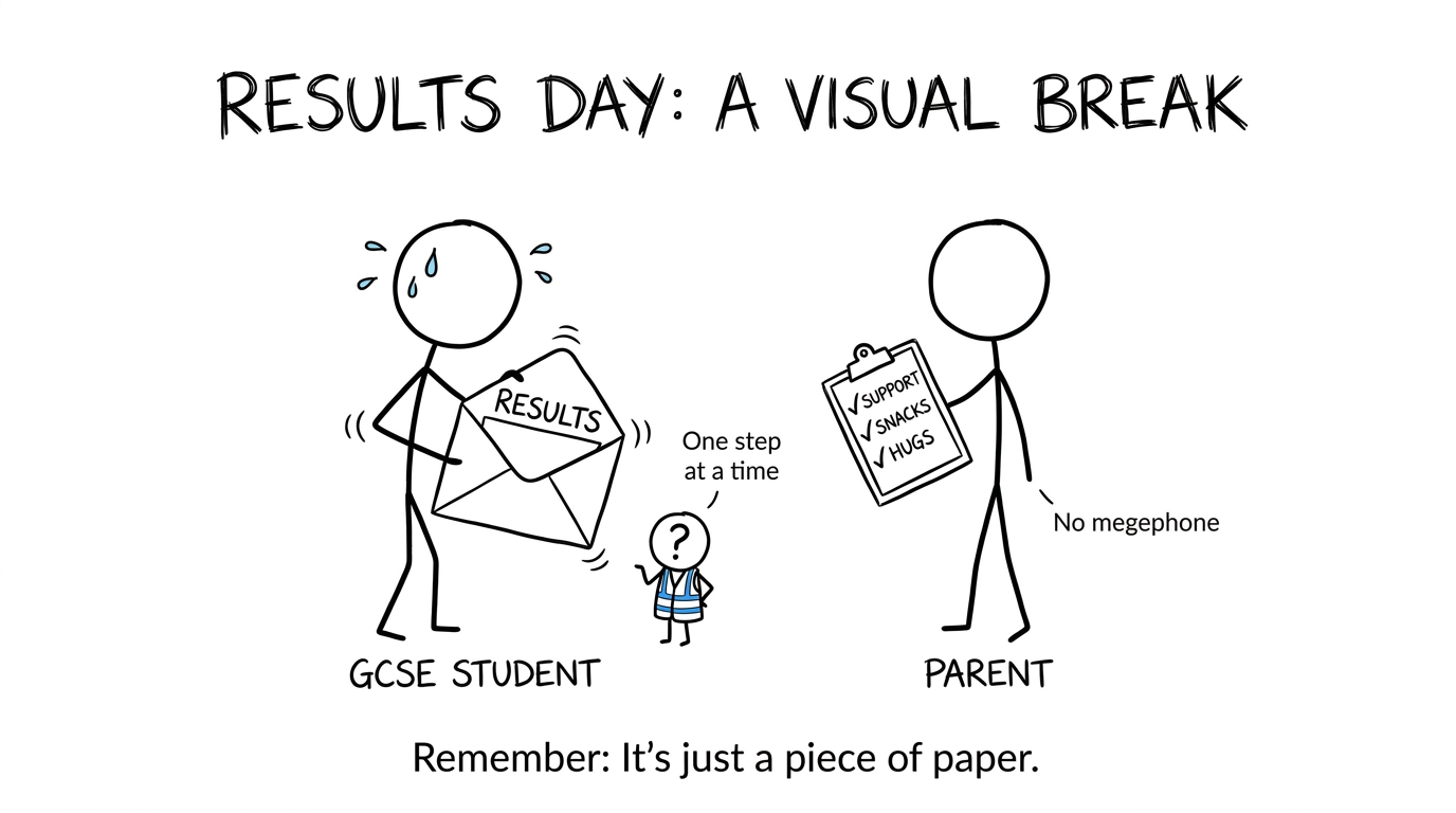 A calm checklist meets results-day nerves