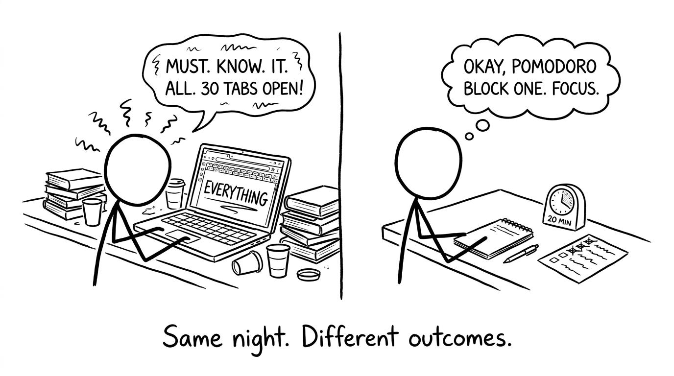 Two ways to spend the same night